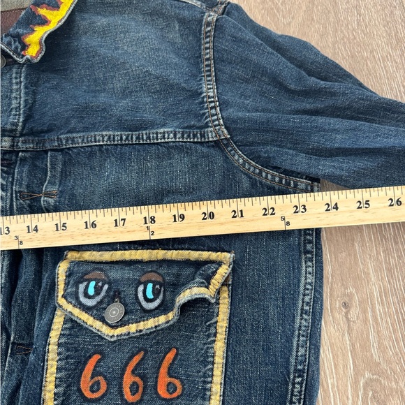 VINTAGE RL RALPH LAUREN DENIM & SUPPLY cartoon 666 Trucker JACKET SIZE XL RARE - Picture 10 of 13